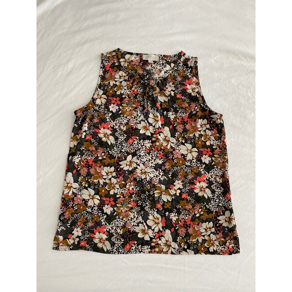 LOFT Outlet, Floral Print Blouse, Size XS